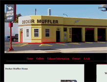 Tablet Screenshot of deckermuffler.com